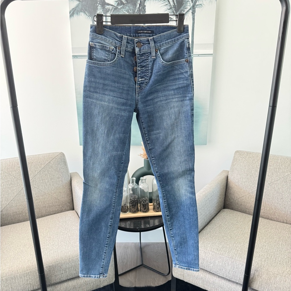 Lucky Brand Women's Straight Leg Blue Jeans